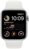 Смарт-годинник Apple Watch SE GPS + Cellular 44mm Silver Aluminium Case with White Sport Band (MNQ23) - зображення 2
