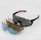 Захисні Спортивні окуляри ROCKBROS 10132 білі .5 лінз/скла поляризація UV400 велоокуляри.тактичні - зображення 4