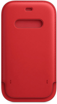 Etui z klapką Apple MagSafe Leather Sleeve do Apple iPhone 12/12 Pro (PRODUCT)RED (MHYE3) - obraz 3