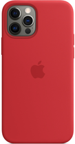 Панель Apple MagSafe Silicone Case для Apple iPhone 12/12 Pro Red (MHL63) - зображення 7