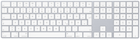 Клавіатура бездротова Apple Magic Keyboard з цифровою панеллю Bluetooth German Silver (MQ052D/A) - зображення 1