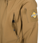 Куртка ветровка Gunfighter Jacket - Shark Skin Windblocker Helikon-Tex Coyote L Тактическая - изображение 6