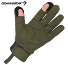 Захисні чоловічі армійські рукавички Dominator Tactical Олива L (Alop) для армії, професійних операцій і тренувань, максимальний захист і продуктивність, безпека - зображення 6