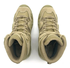Водонепроницаемые кожаные мужские ботинки профессиональная армейская обувь для сложных условий максимальная защита и комфорт Хаки 40 размер (Alop) - изображение 3