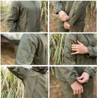 Мужская куртка мембранная размер L Олива (Alop) надежная и комфортная на поле боя функциональная для любых задач защита от ветра и дождя - изображение 3