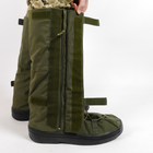 Тактичні Гамаші, Розмір L(42-45) Бахіли Утеплені Військові для Взуття Дощові для Захисту Хакі - зображення 5