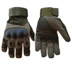 Тактические Перчатки Tactical Gloves PRO закрытые рукавицы олива размер XL - изображение 4