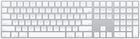 Клавіатура бездротова Apple Magic Keyboard with Numeric Keypad Bluetooth US English Silver (MQ052LB/A)