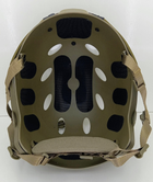 Страйкбольный шлем FAST BJ-type Olive отверстия ромб L (Airsoft / Страйкбол) - изображение 4