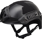 Страйкбольний шолом MK MTek Flux helmet Black (Airsoft / Страйкбол) - зображення 1