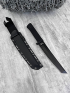 Нож охотничий туристический тактический Tanto black - изображение 2