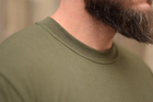 Тактическая мужская футболка 46 размер S военная армейская хлопковая футболка цвет олива хаки для ВСУ 26-101 - изображение 8