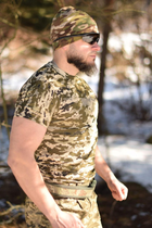 Тактическая мужская футболка 48 размер M военная армейская хлопковая футболка цвет пиксель для ВСУ 27-114 - изображение 7