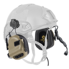 Активные наушники EARMOR M32H mod3 Койот с Микрофоном для шлема Fast - изображение 2