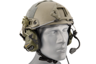 Активные наушники EARMOR M32H mod 3 Олива с Микрофоном для шлема Fast - изображение 4
