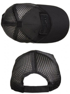 Бейсболка з сіткою Чорна Mil-Tec BASEBALL CAP NETZ BLACK (12317602) - изображение 2
