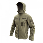Куртка софтшелл олива тактична куртка Soft Shell непромокаюча армійська куртка для військових розмір 2XL - изображение 1