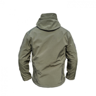 Куртка софтшелл олива тактична куртка Soft Shell непромокальна армійська куртка для військових розмір M - зображення 3