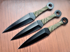 Ножі Метальні тактичні Кунаї (Наруто) набір 3 в 1 Правильна Вага - зображення 4