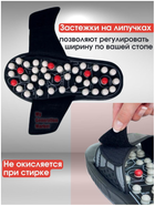 Тапочки - массажер акупунктурных точек стопы при ходьбе SLIPPER шлёпки для массажа ног - рефлекторные тапки размер 42-43 - зображення 5