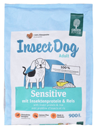 Sucha karma dla dorosłych psów Green Petfood InsectDog Sensitive 900 g (4032254748076)