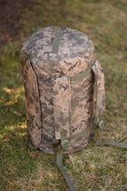 Військовий баул на 35 літрів армійський ЗСУ тактичний сумка рюкзак похідний колір піксель - зображення 9