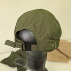 Кепка із захистом тактична капелюх від УФ-променів із захистом шиї від сонця рибацька кепка ARCTERYX Оливкова (АН-1625) - зображення 8