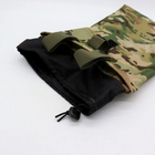 Тактична сумка підсумок військова армійська з підкладкою для скидання магазину з системою Моллі 32х25х20 см (474289-Prob) Мультикам - зображення 3