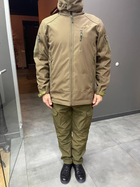 Куртка тактическая WOLFTRAP, Softshell, цвет Олива, размер L, зимняя флисовая куртка для военных - изображение 4