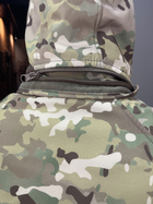 Куртка тактична зимова Softshell, Wolftrap, Мультикам, розмір 3XL, тепла зимова куртка для військових софтшел - зображення 9