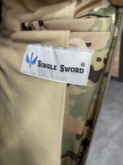 Куртка тактическая зимняя Softshell Single Sword Мультикам L - изображение 8