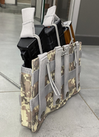 Армейский подсумок на 3 автоматных магазина YAKEDA, сумка на 3 магазина для АК, пиксель Нато - изображение 4