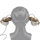 Кріплення "чебурашки" адаптер для активних навушників на тактичний шолом кронштейн BeArmD Тан (1489903) - зображення 2