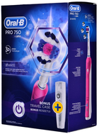 Szczoteczka elektryczna Braun Oral-B Pro 750 różowa - obraz 8