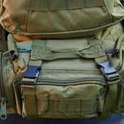 Тактическая сумка поясная военная нагрудная с ремнем через плечо 5 литров Хаки - изображение 6