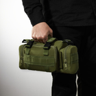Тактическая сумка поясная военная нагрудная с ремнем через плечо 5 литров Хаки - изображение 9