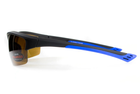 Очки поляризационные BluWater Daytona-1 Polarized (brown) коричневые в черно-синей оправе - изображение 3