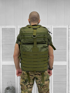 Рюкзак штурмовой тактический 35-40Л Молли (олива) с отделом под гидропакет - изображение 5