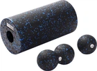 Масажний набір Cornix Ball 8 см, Duoball 8 х 16 см та Foam Roller 30 х 15 см (XR-0078)