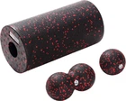 Масажний набір Cornix Ball 8 см, Duoball 8 х 16 см та Foam Roller 30 х 15 см (XR-0080)