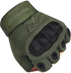 Тактичні безпалі рукавиці FREE SOLDIER L хакі (#EKIP12HL) - зображення 3