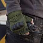 Тактические безпалые перчатки FREE SOLDIER L хаки (#EKIP12HL) - изображение 6