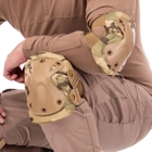 Тактические наколенники и налокотники MK-Pads защитные анатомической формы мультикам (армейские для военных ВСУ с быстрым сбросом) US-7553-M - изображение 2