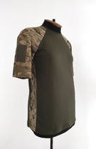 Тактична футболка LAVKA, кулмакс + бавовна, Оліва + піксель, 54 розмір (807224210) - зображення 3
