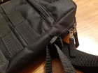 Мужская сумка рюкзак METR+ армейская барсетка мессенджер 23.5см х 19см х 6.5см см Черный - изображение 5