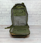 Тактичний похідний рюкзак Military військовий водовідштовхуючий рюкзак 25 л 45х24х22 см камуфляж - зображення 5