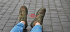 Кроссовки мужские хаки зеленые камуфляжные летние сетка кожа 41р код 3043 - изображение 7