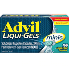 Жаропонижающее и обезболивающее средство, Advil, Liqui Gels Minis, 160 жидких капсул - изображение 1