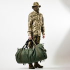 Баул армейский хаки, сумка баул армейский 100 л тактический баул, тактический баул-рюкзак - изображение 5