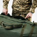 Баул армейский хаки, сумка баул армейский 120 л тактический баул, тактический баул-рюкзак - изображение 10